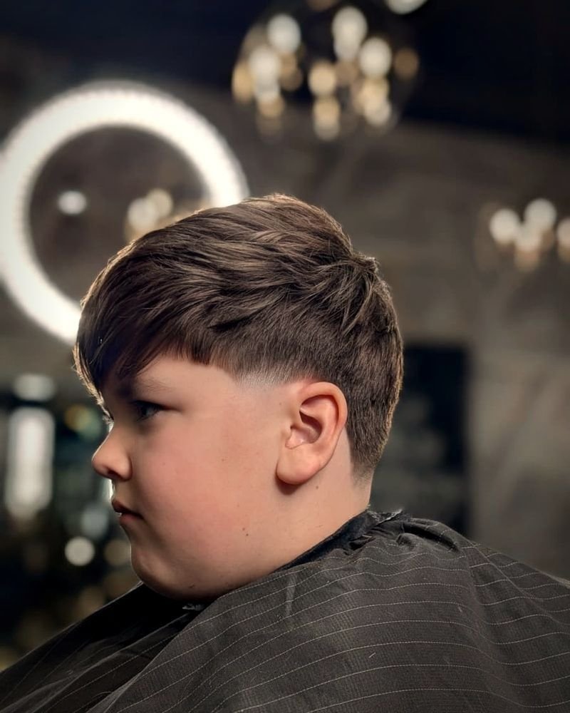 After: kids' cut with a fade, BC Barber Shop