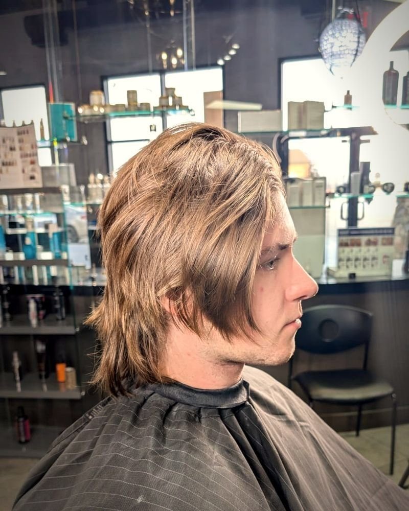 Before: long to short slick back, BC Barber Shop