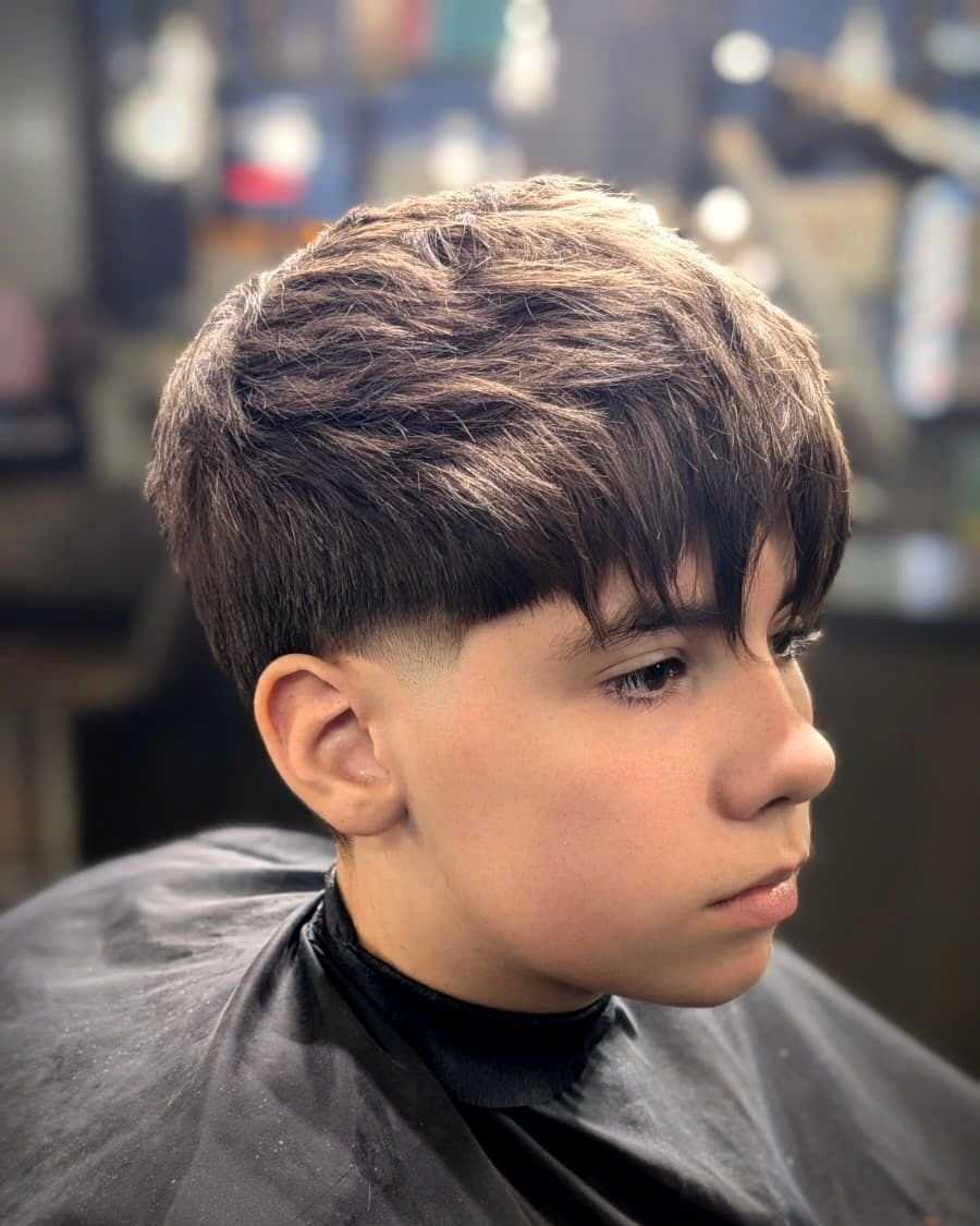 Fluffy fringe with a soft taper, BC Barber Shop