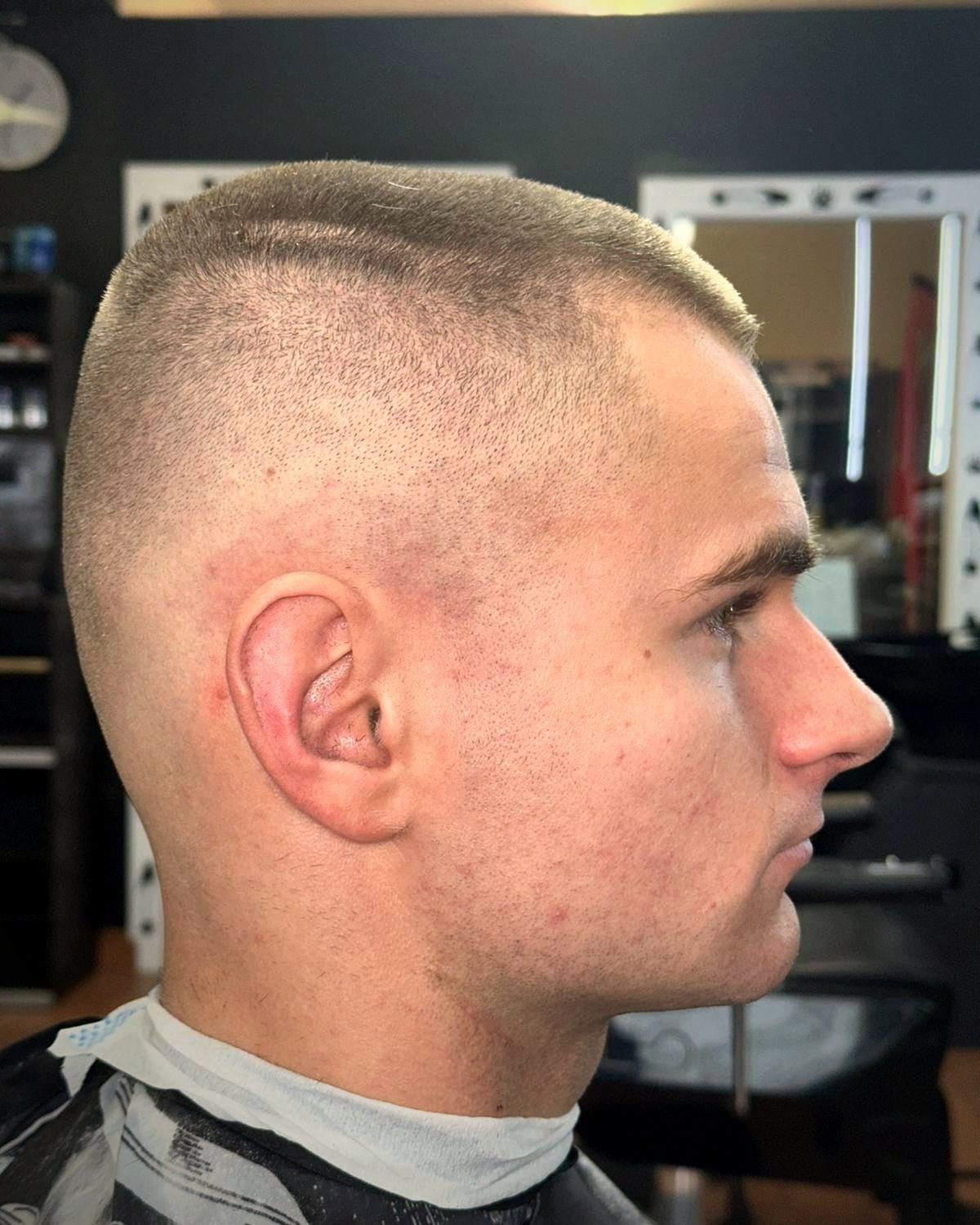 High and tight skin fade, BC Barber Shop