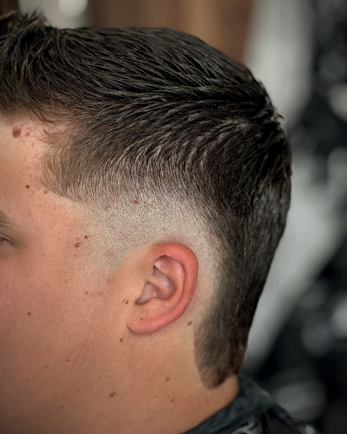 Modern mullet with a burst fade, BC Barber Shop
