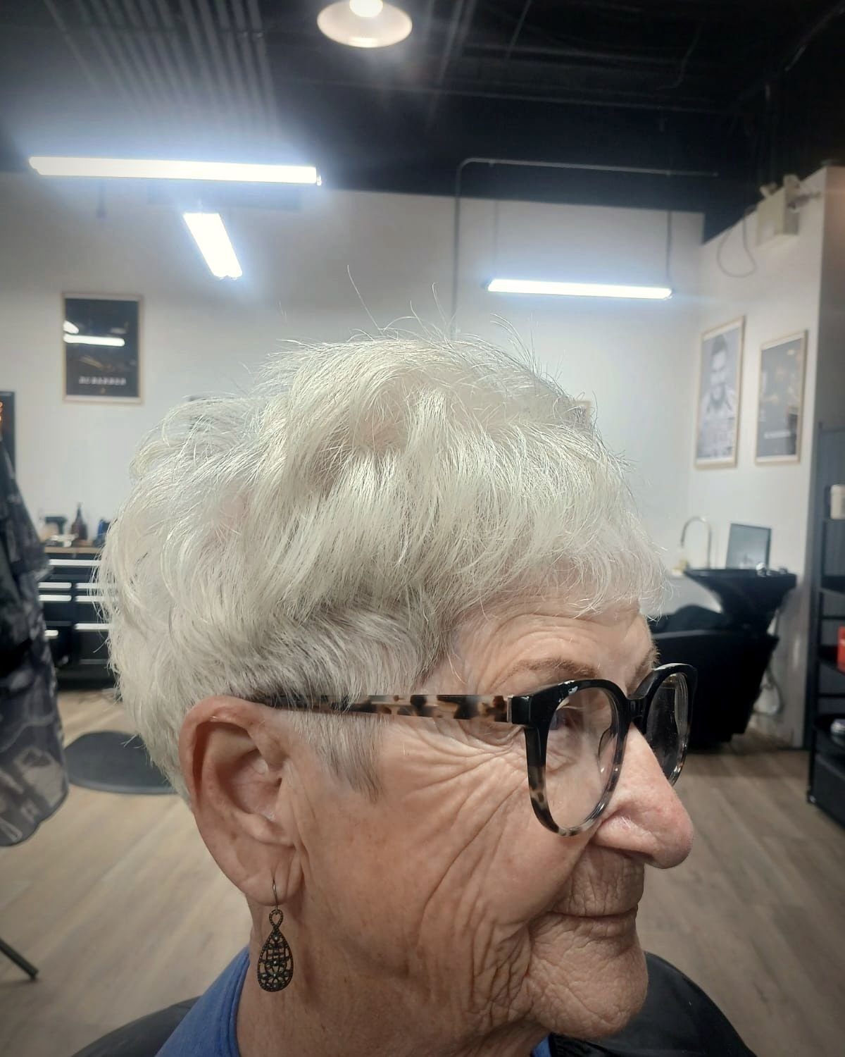 Women's short cut, BC Barber Shop